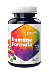Hepatica Immune Formula supplement bottle with 120 capsules for immune system support.